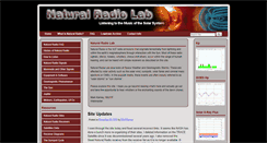 Desktop Screenshot of naturalradiolab.com