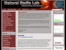 Tablet Screenshot of naturalradiolab.com